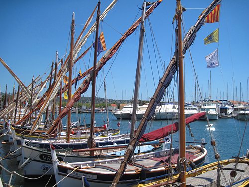 Traditional fishing boats in Bandol
